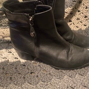 Fabianelli Black Leather Booties